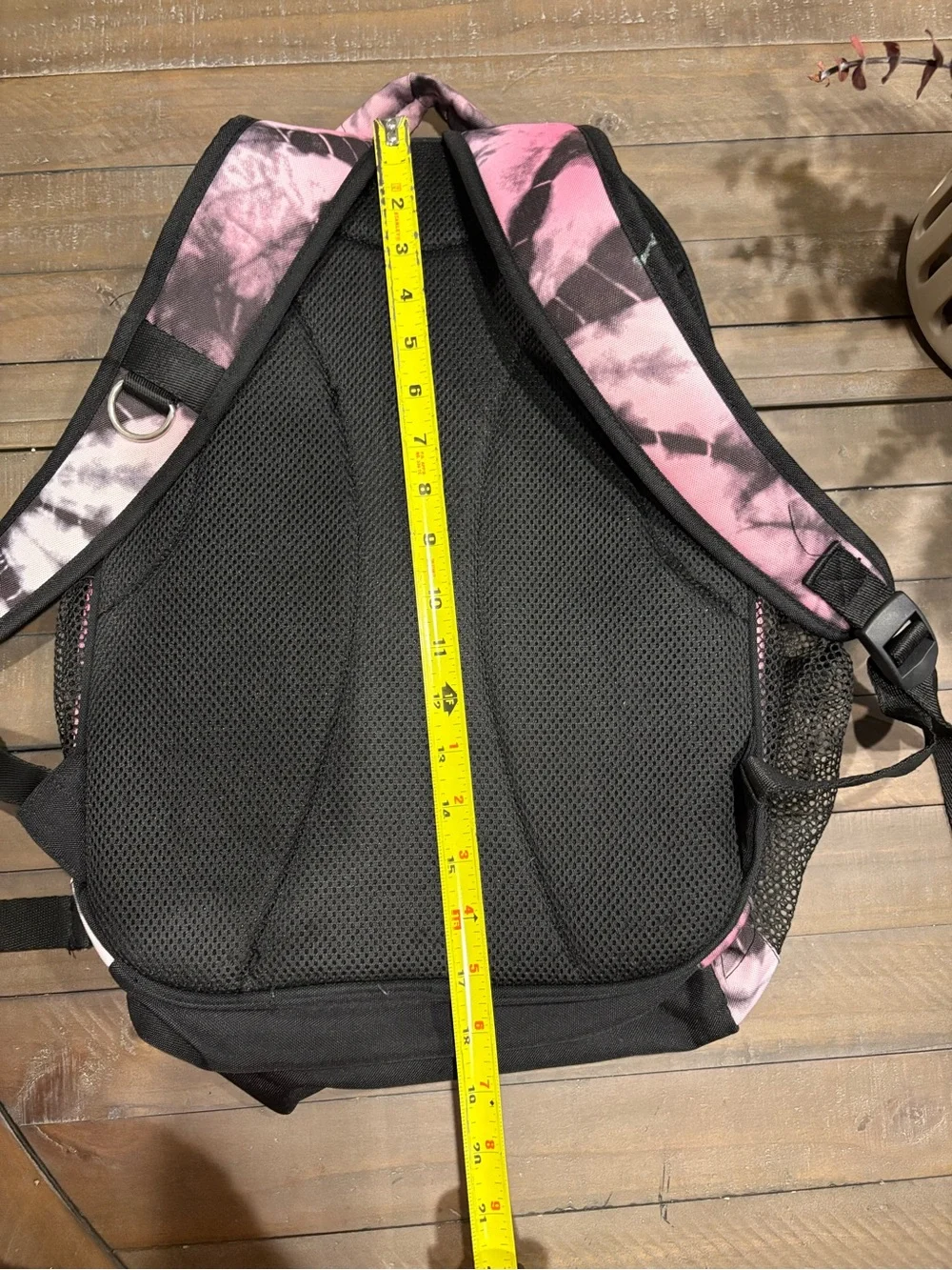 Pottery Barn Teen Pink and Black Tie-Dye Backpack 17x13